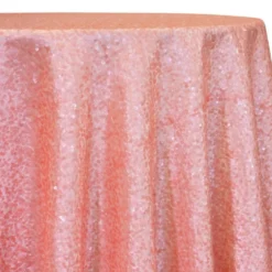 Taffeta Sequins Table Linen in Dusty Rose