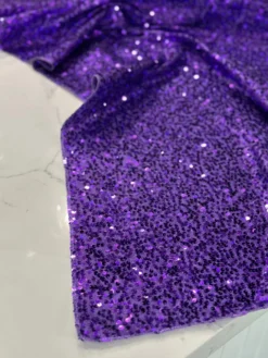 Taffeta Sequins Table Linen in Purple