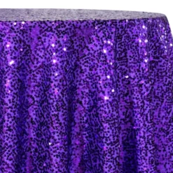 Taffeta Sequins Table Linen in Purple