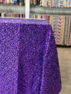 Taffeta Sequins Table Linen in Purple