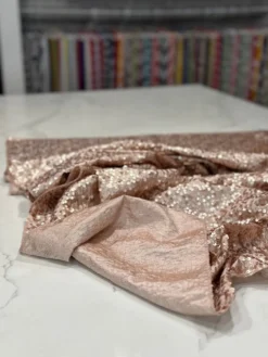 Taffeta Sequins Table Linen in Blush