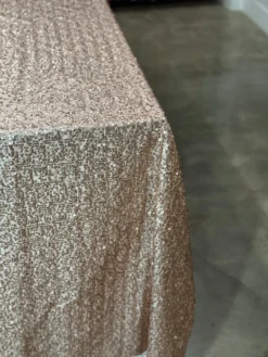 Taffeta Sequins Table Linen in Blush