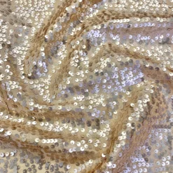Taffeta Sequins Table Linen in Champagne