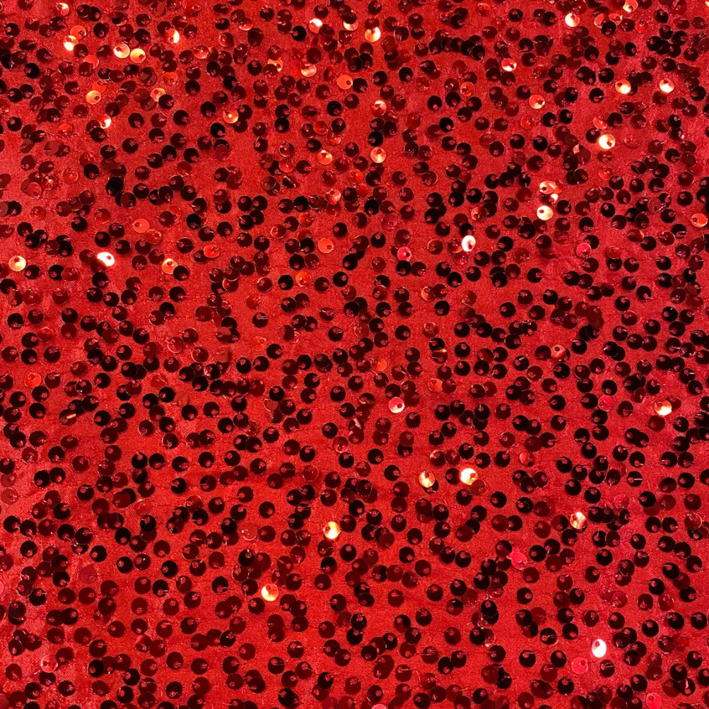 Taffeta Sequins Table Linen in Red