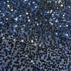 Taffeta Sequins Table Runner in Navy