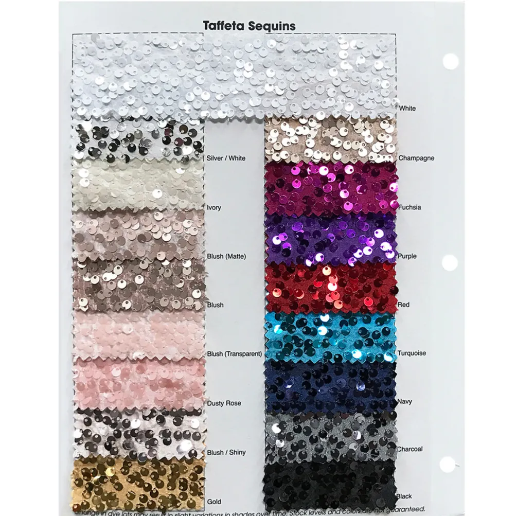 Taffeta Sequins (w/ Poly Lining) Table Napkin in Charcoal