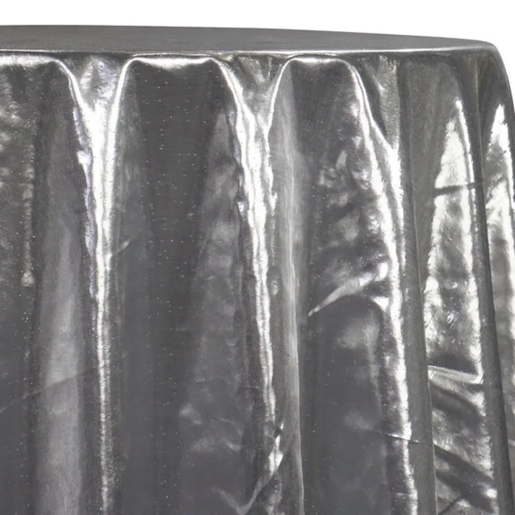 Tissue Lame Table Linen in Silver