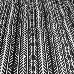 Topaz (Poly Print) Table Linen in Black / White