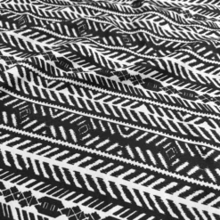 Topaz (Poly Print) Table Runner in Black / White