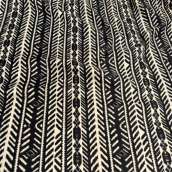 Topaz (Poly Print) Table Runner in Black / Taupe
