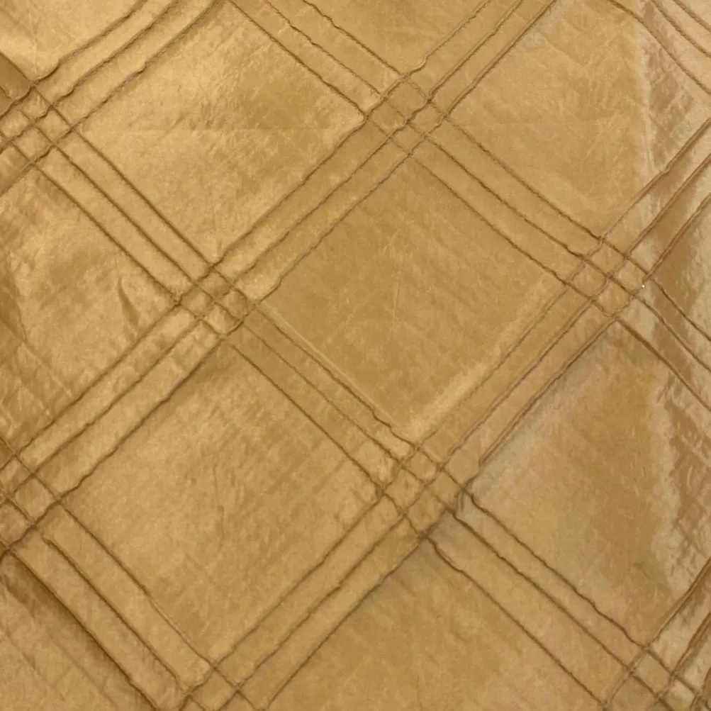 Triple Pleat Pintuck Table Linen in Gold