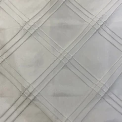 Triple Pleat Pintuck Table Runner in White