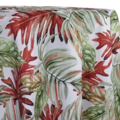 Tropical Print (Dupioni) Table Linen in Red