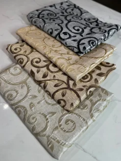 Tuscany Jacquard (Reversible) Table Linen in Ivory