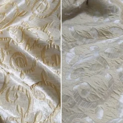 Tuscany Jacquard (Reversible) Table Runner in Champagne and Gold