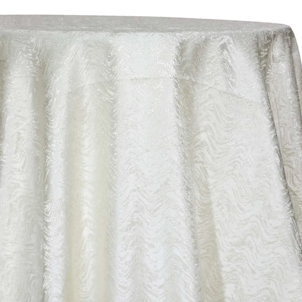 Twinkle Tensil Table Linen in Ivory