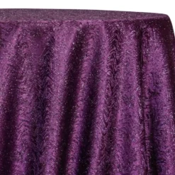 Twinkle Tensil Table Linen in Plum