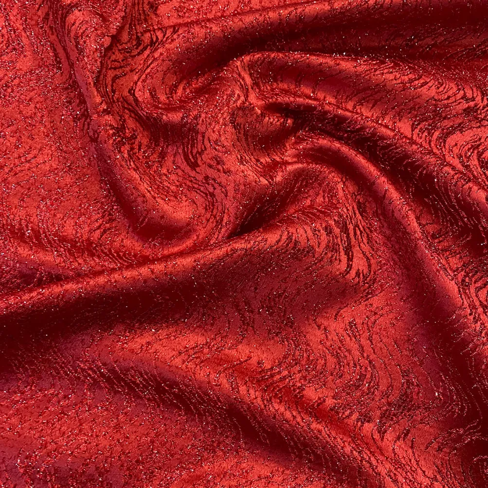 Twinkle Tensil Table Linen in Red