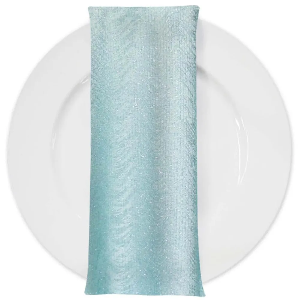 Twinkle Tensil Table Napkin in Teal Green