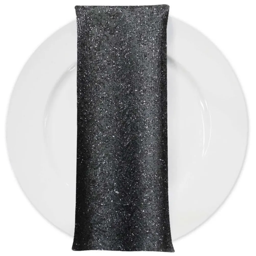 Twinkle Tensil Table Napkin in Black