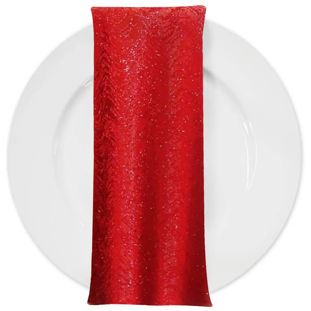 Twinkle Tensil Table Napkin in Red