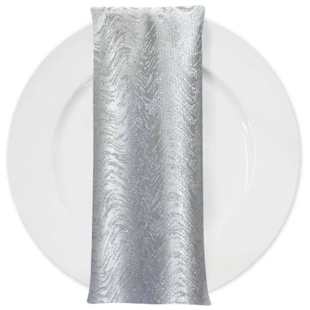 Twinkle Tensil Table Napkin in Silver