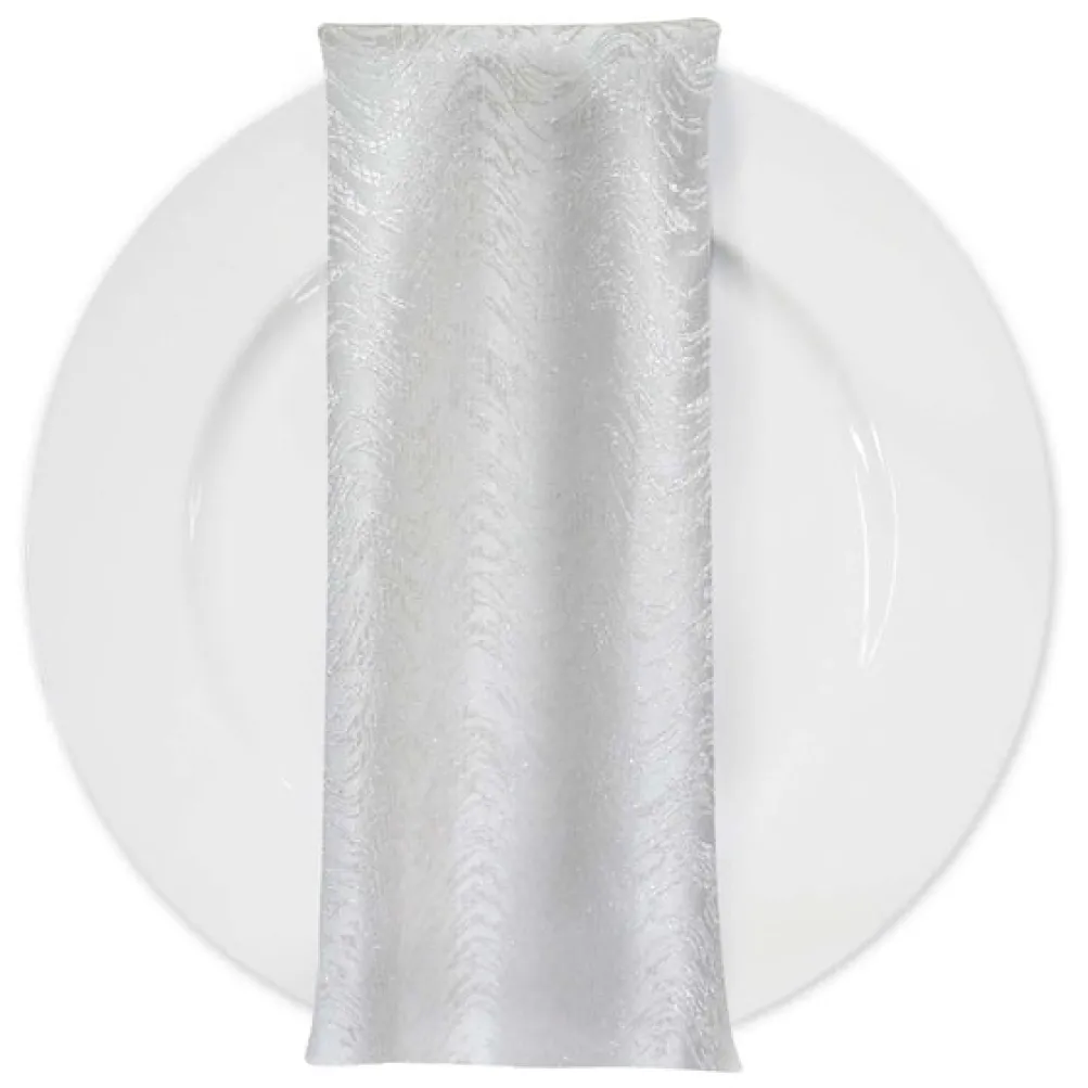 Twinkle Tensil Table Napkin in White