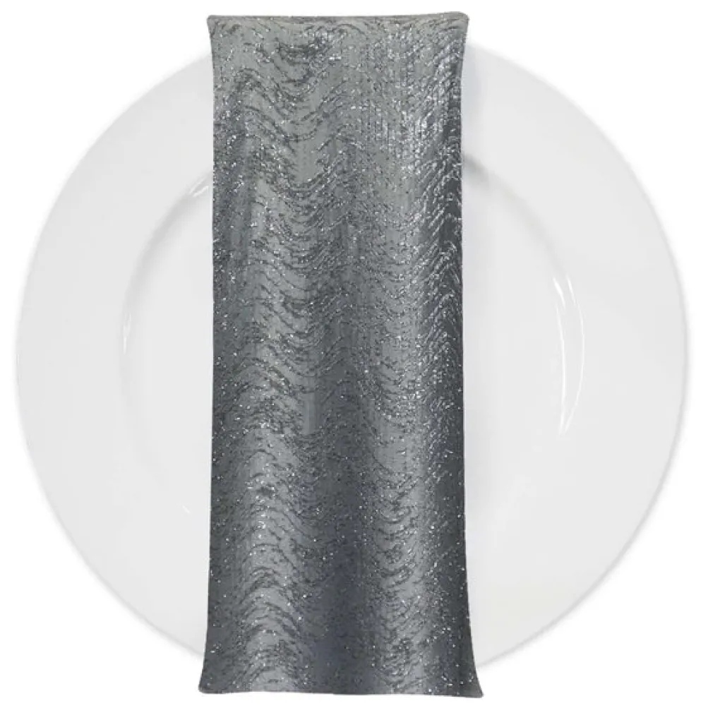 Twinkle Tensil Table Napkin in Charcoal