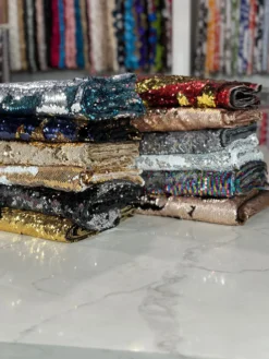 Two-Tone Sequins Table Linen in Rainbow