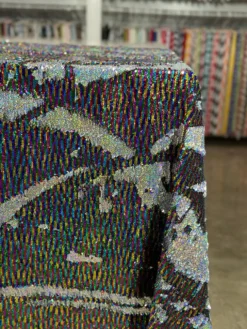 Two-Tone Sequins Table Linen in Rainbow