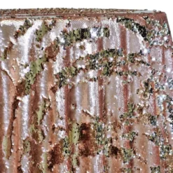 Two-Tone Sequins Table Linen in Champagne and Blush