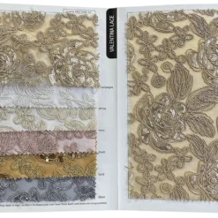 Valentina Lace Table Linen in Champagne