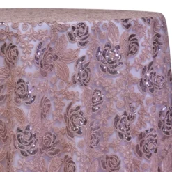 Valentina Lace Table Linen in Blush