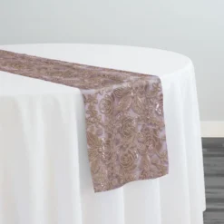 Valentina Lace Table Runner in Champagne
