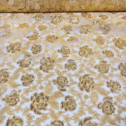 Valentina Lace Table Runner in Gold