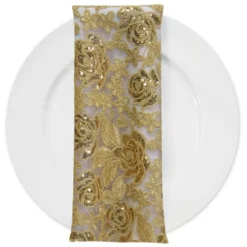 Valentina Lace (w/ Poly Lining) Table in Gold