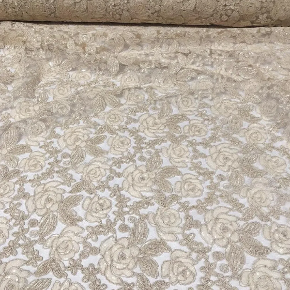 Valentina Lace (w/ Poly Lining) Table in Ivory