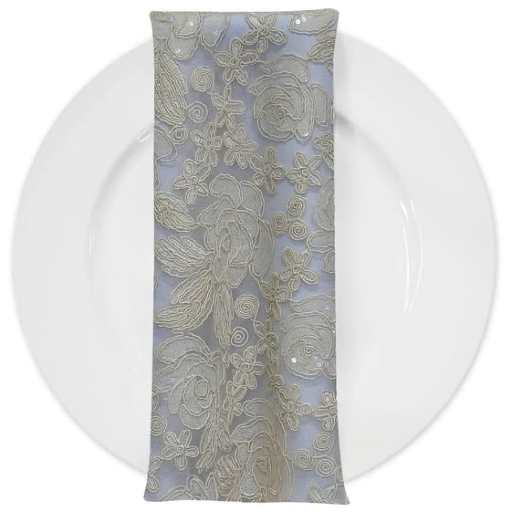 Valentina Lace (w/ Poly Lining) Table in Ivory