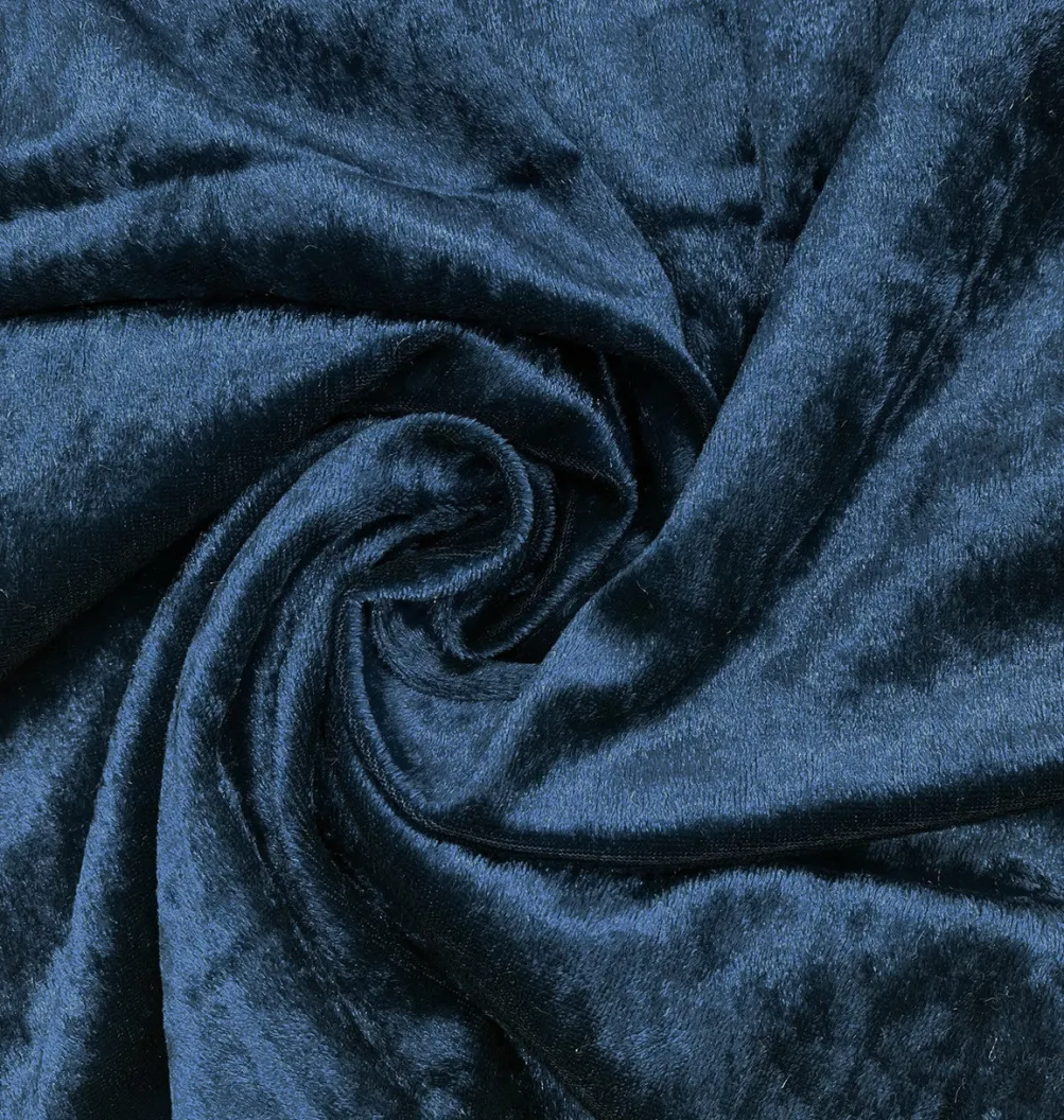 Velvet Spandex Folding Chair Cover in Navy Blue