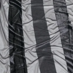 Velvet Stripe Table Linen in Black
