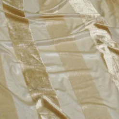 Velvet Stripe Table Linen in Gold