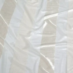 Velvet Stripe Table Linen in Ivory