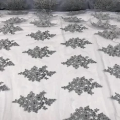 Venetian Lace (w/ Poly Lining) Table Napkin in Silver
