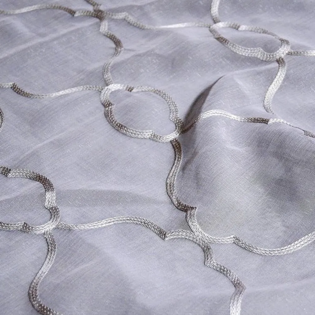 Vertigo Sheer Table Linen in Grey