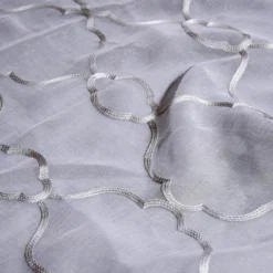 Vertigo Sheer Table Runner in Gray
