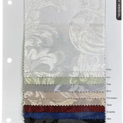 Victorian Jacquard Sheer Table Runner in Champagne