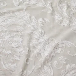 Victorian Jacquard Sheer Table Linen in Ivory