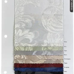 Victorian Jacquard Sheer Table Linen in Sage