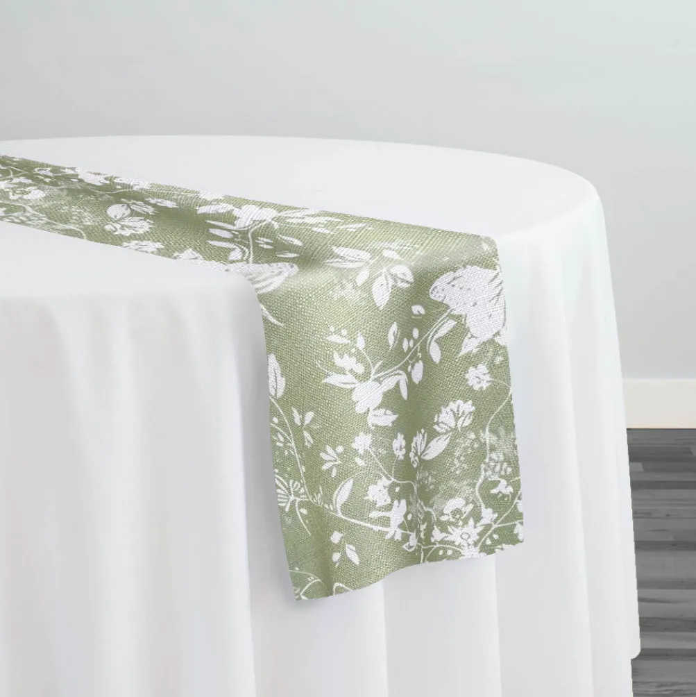 Vintage Butterfly (Slub Print) Table Runner