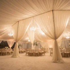 Voile Drapery Panel in Ivory